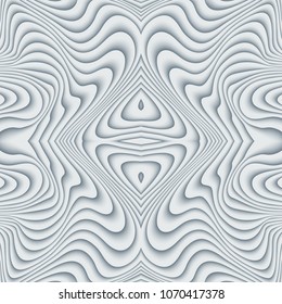 Vector paper cut waves modern background. Trendy craft style illustration. 3d effect imitation