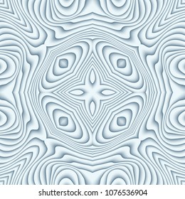 Vector paper cut waves modern background. Trendy craft style illustration. 3d effect imitation