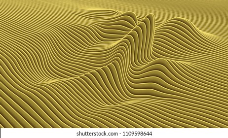 Vector paper cut waves modern background. Trendy style illustration. 3d effect imitation