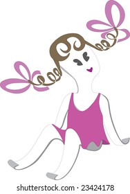 Vector. Paper dolly This image is a vector illustration and can be scaled to any size without loss of resolution.