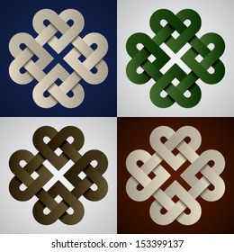 vector paper endless celtic knots