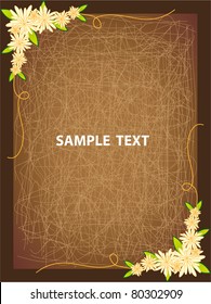 Vector Paper with flower
