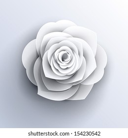 vector paper flower origami icon