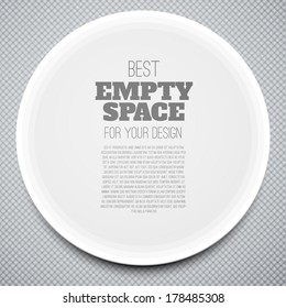 Vector paper frame. Business Template