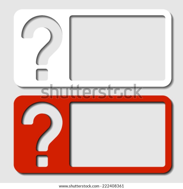 Vector Paper Frame Question Mark Stock Vector (Royalty Free) 222408361