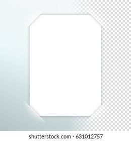 Vector Paper Frame With Transparent Shadow