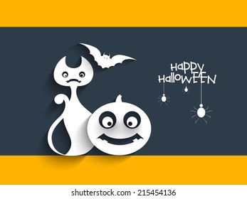 Vector paper graphic for Halloween.