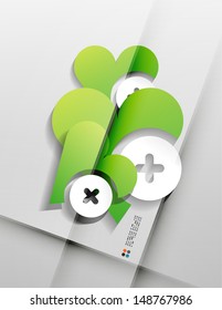 Vector paper heart design