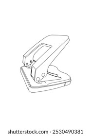 Vector Paper hole puncher icon illustration design template