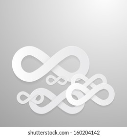 Vector Paper Infinity Symbols Background