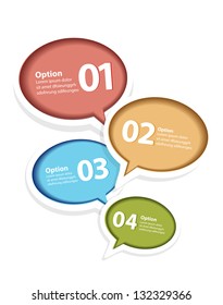 Vector paper infographic