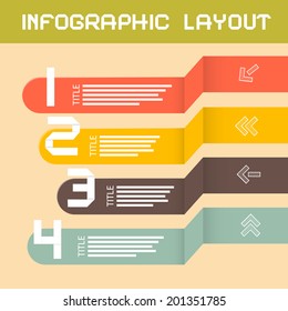 Vector Paper Infographics Layout - Template