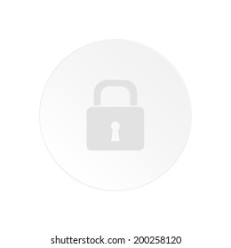 Vector, paper label "lock".