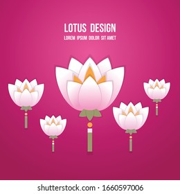 Vector Paper Lotus abstract background