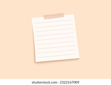 Vector of paper note background