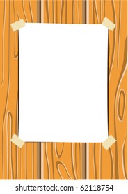 vector paper on wood