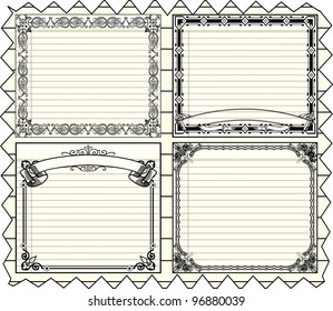 Vector paper ornament