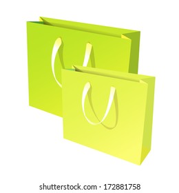 vector paper package carrier bags