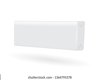 vector paper packaging on white background mock up