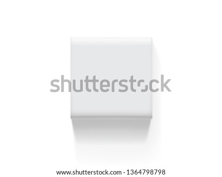 vector paper packaging on white background mock up