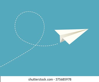Vector paper plane.