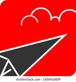 Vector Paper Plane Design Company Logo