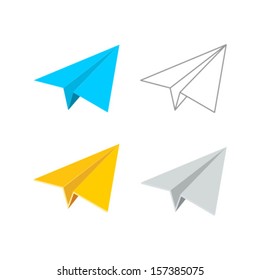 clipart paper airplane
