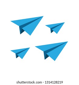 Vector paper plane icons in flat style.
leadership. business
