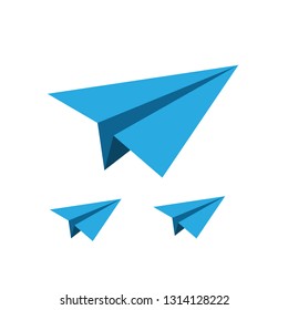 Vector paper plane icons in flat style.
leadership. business