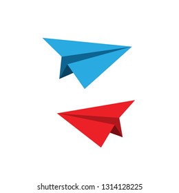 Vector paper plane icons in flat style.
leadership. business