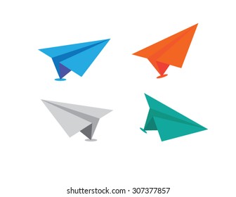 Vector Paper Plane Icons Symbol Set