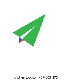 plano de papel vectorial o logotipo de plano de papel o cliparte o icono