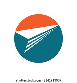 vector Paper Plane  logo illustration design