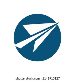 vector Paper Plane  logo illustration design