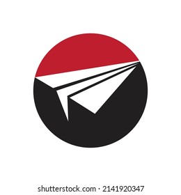 vector Paper Plane  logo illustration design