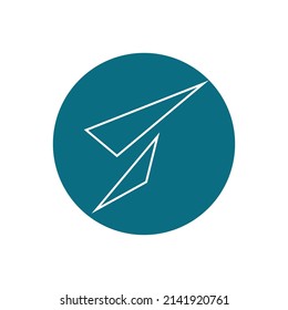 vector Paper Plane  logo illustration design