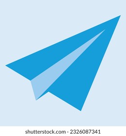 vector paper plane as telegram
