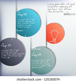 Vector Paper Progress background. Infographic design.