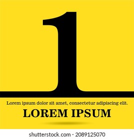 Vector paper progress background with number design. Can be used for presentations banner, workflow layout, process diagram, flow chart, infographics. One number on line.