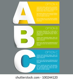 Vector Paper Progress background / product choice or versions