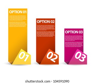 Vector Paper Progress background / product choice or versions