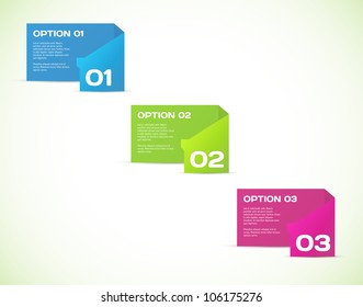 Vector Paper Progress background / product choice or versions