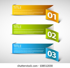 Vector Paper Progress background / product choice or versions