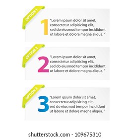 Vector Paper Progress background / product choice or versions