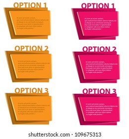 Vector Paper Progress background / product choice or versions