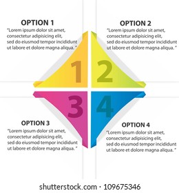 Vector Paper Progress background / product choice or versions