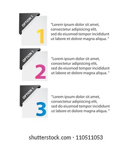 Vector Paper Progress background / product choice or versions