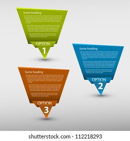 Vector Paper Progress background / product choice or versions