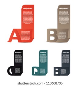 Vector Paper Progress background / product choice or versions