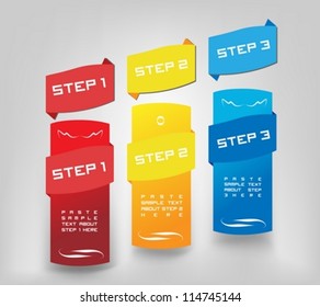 Vector Paper Progress background / product choice or versions